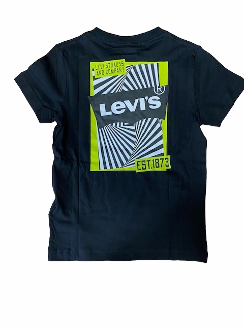 Reinforced Shoulder Levi's T-shirt manica corta da ragazzo Multi Hit Illusion Logo Tee 9EH897-023 black