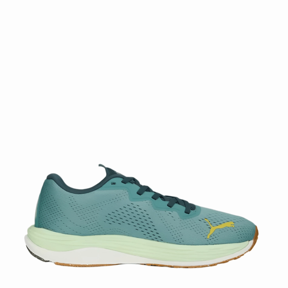 PUMA Women's Velocity Nitro 2 Fmile Running Shoes in Adriatic/Dark Night/Fresh Pear SS23 brand - reputation Full Cushioning