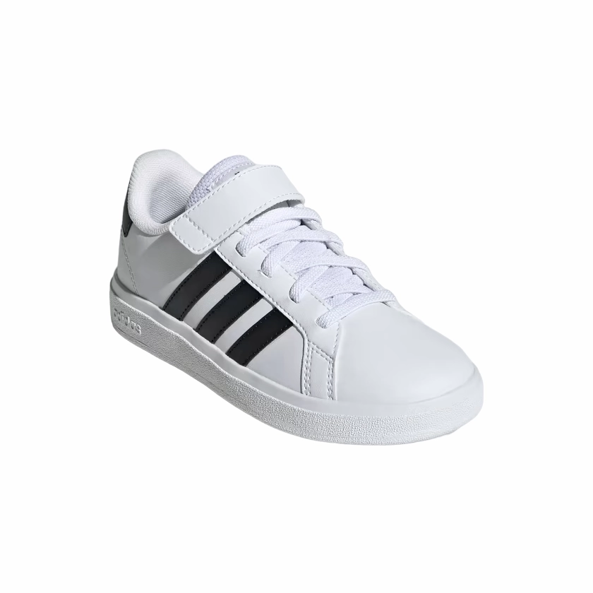 Adidas scarpa sneakers da bambino Grand Court 2.0 EL GW6521 bianco-nero country roads