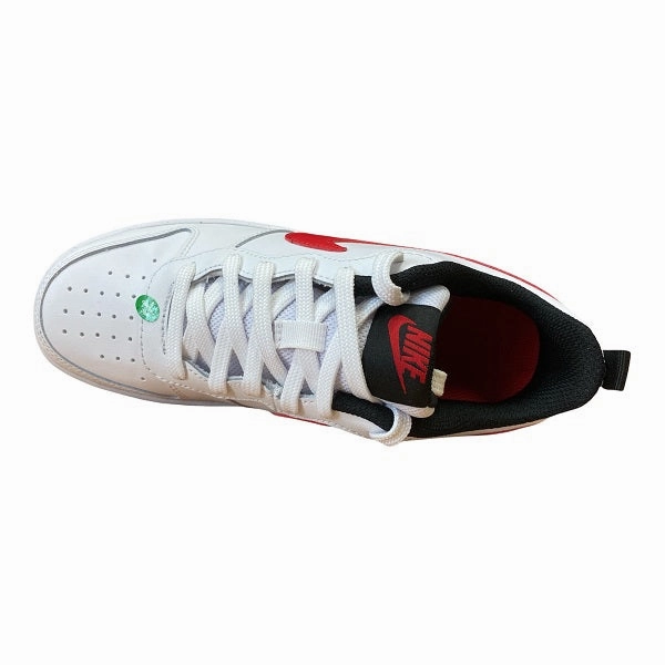 Nike scarpa sneakers da ragazzi Court Borough Low 2 BQ5448 110 bianco rosso nero running for a way to stay independent