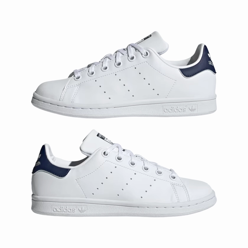 carbon fiber plate shoe detail air - flow Adidas Originals scarpa sneakers da ragazzi Stan Smith H6821 bianco-blu