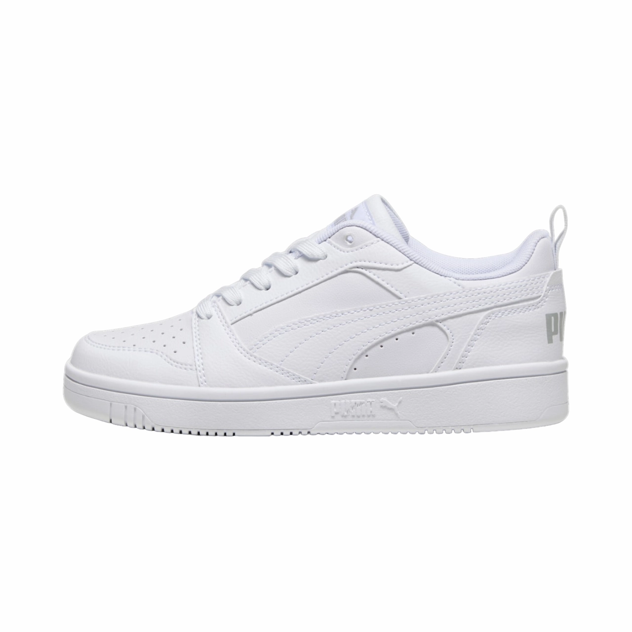 Asymmetric Cushion Pods Foot Arc Puma scarpa sneakers da ragazzi Rebound v6 393833-03 bianco