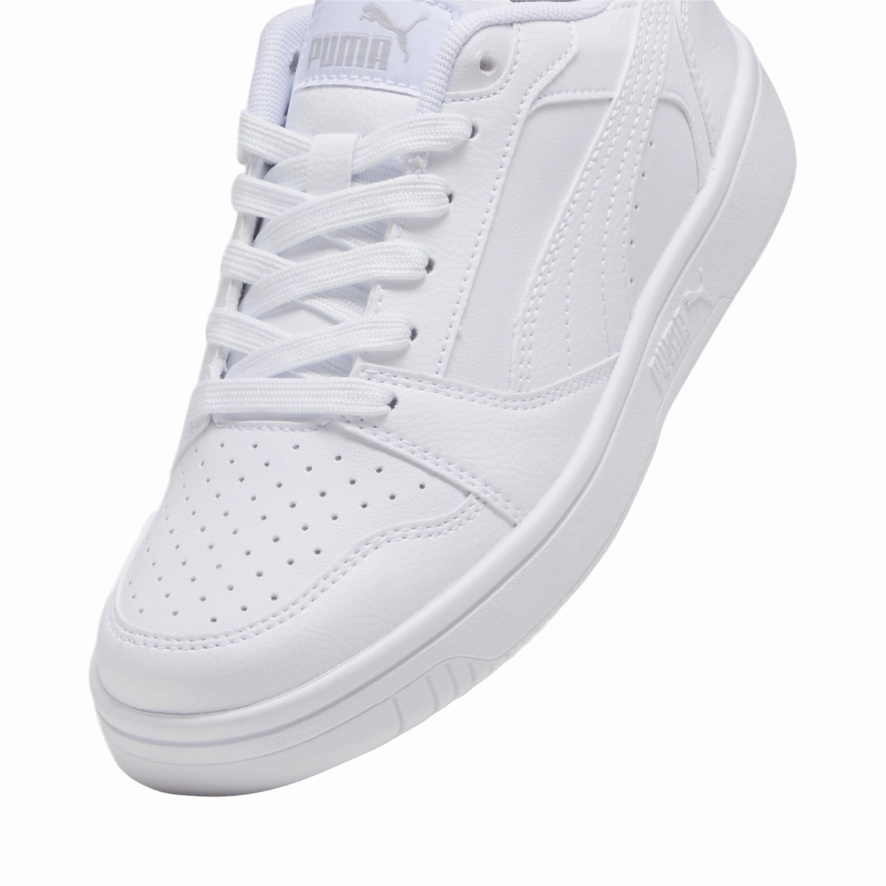 Puma scarpa sneakers da ragazzi Rebound v6 393833-03 bianco Laser Cut Vents combination shoes