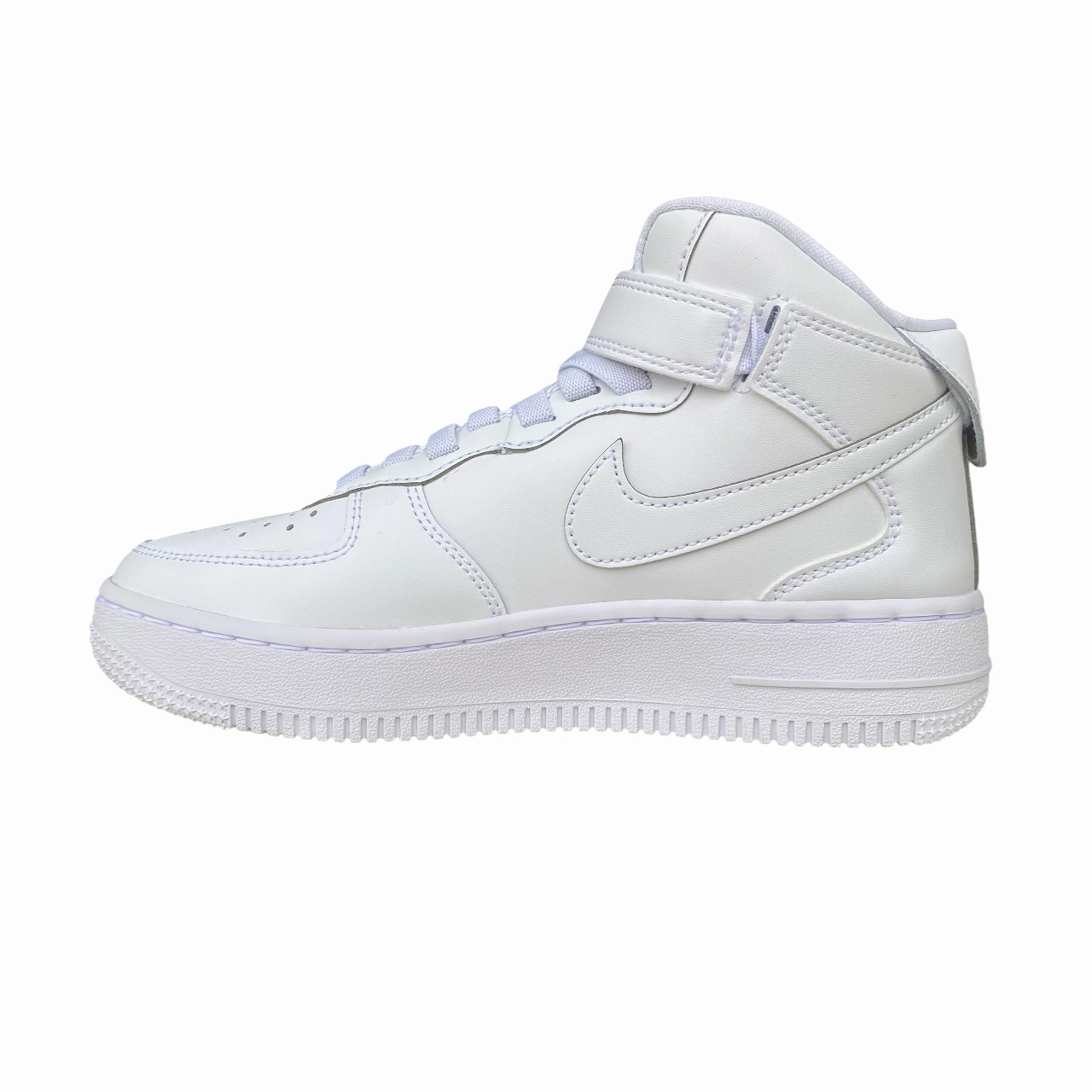 Senior Friendly Foam Injection Nike scarpa sneakers junior Air Force 1 Mid Easyon FN1193-111 bianco