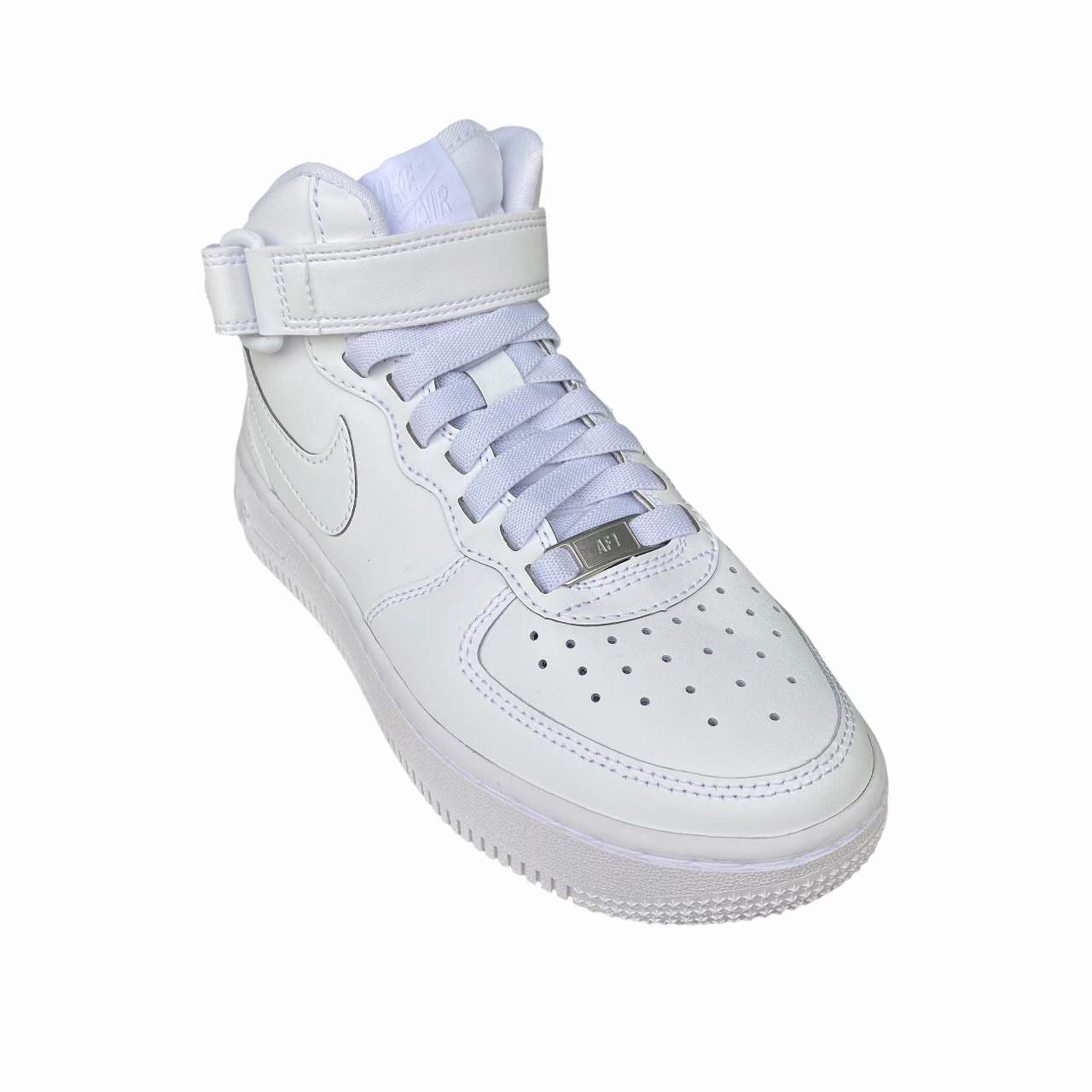 Anti   Slip Impact Absorption Padding Nike scarpa sneakers junior Air Force 1 Mid Easyon FN1193-111 bianco