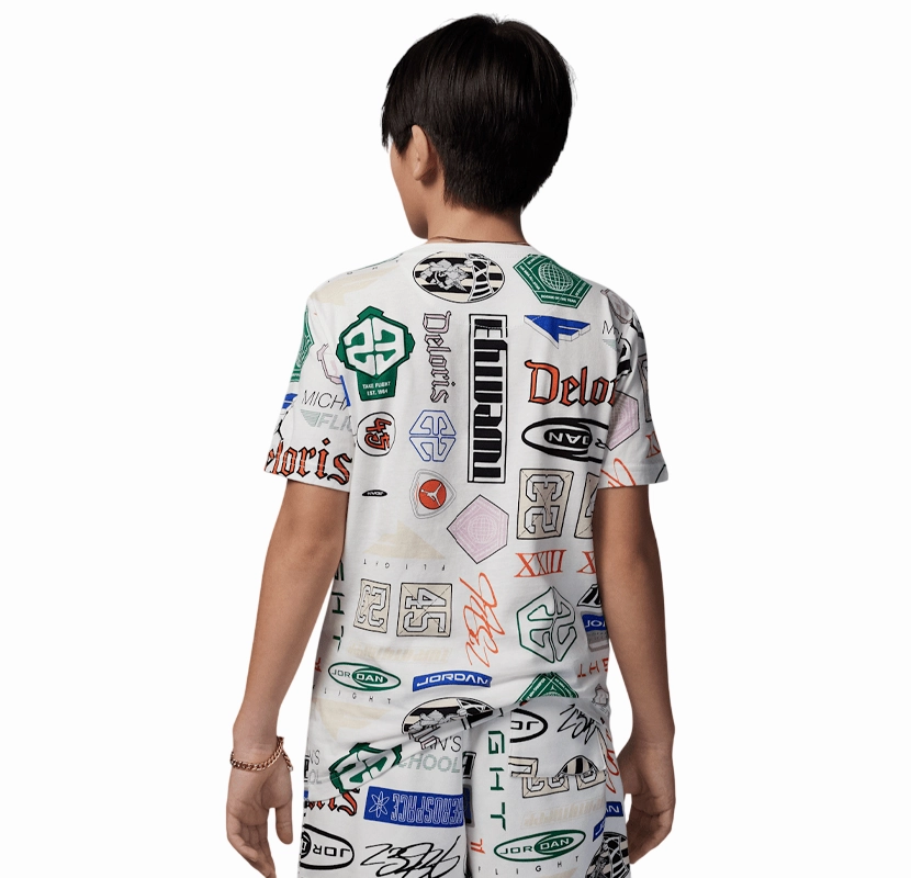 Relaxing Day Jordan maglietta manica corta junior Michael Jordan Essentials 95D621-782 bianco