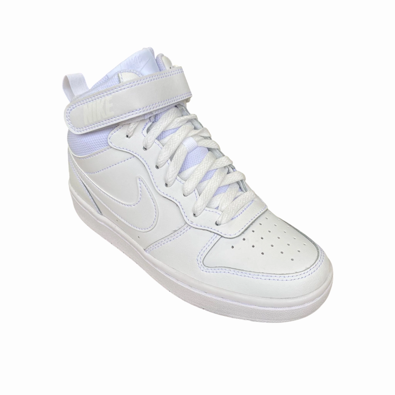 Nike scarpa sneakers da junior alta Court Borough Mid 2 CD7782-100 bianco Versatile - use