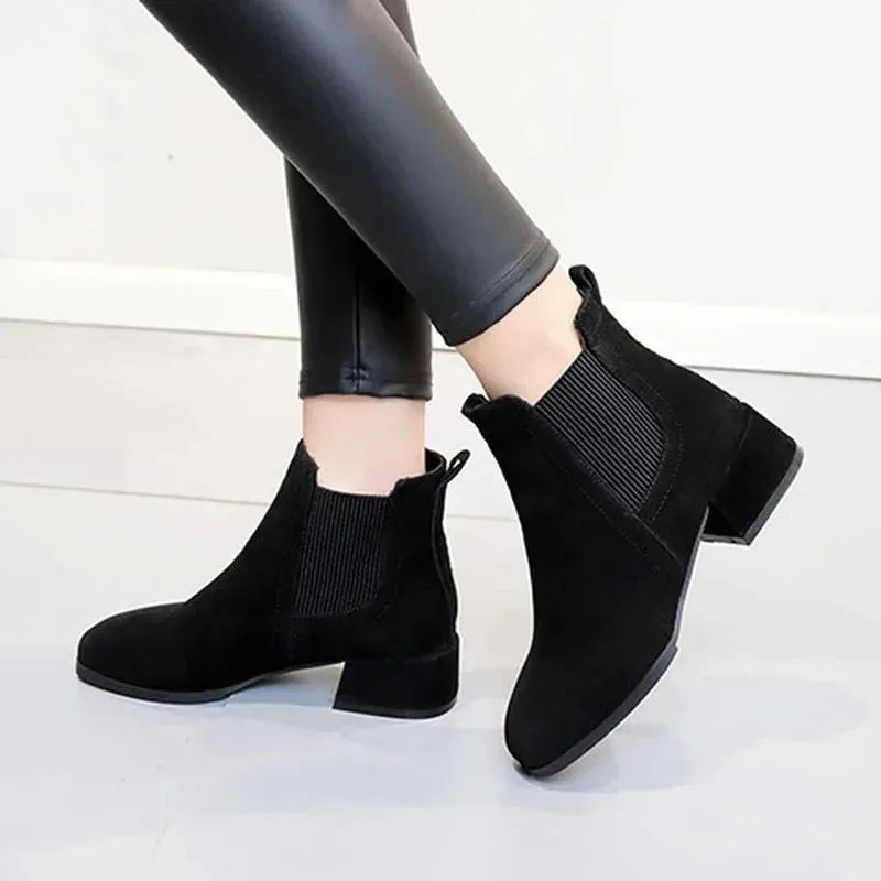 LILIAN | Heeled Chelsea Winter Boots