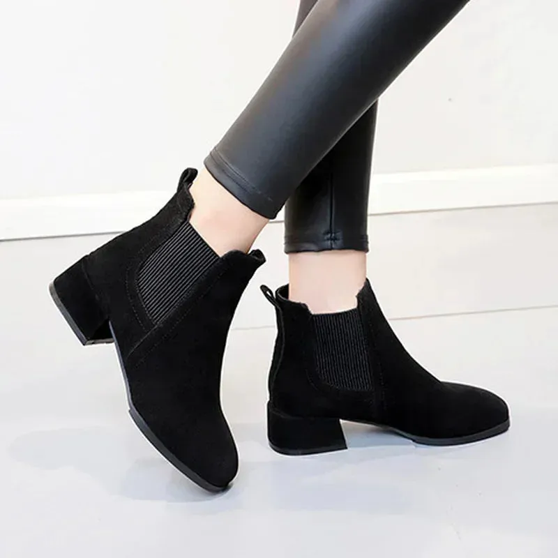 LILIAN | Heeled Chelsea Winter Boots
