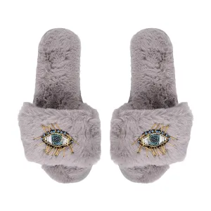 LimLim Accessories - Beaded Evil Eye Slippers