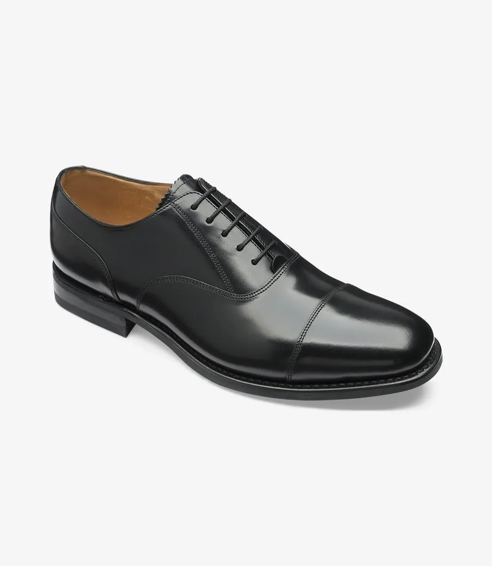 LOAKE 300-G BLACK OXFORD TOE CAP RUBBER SOLE G-WIDE