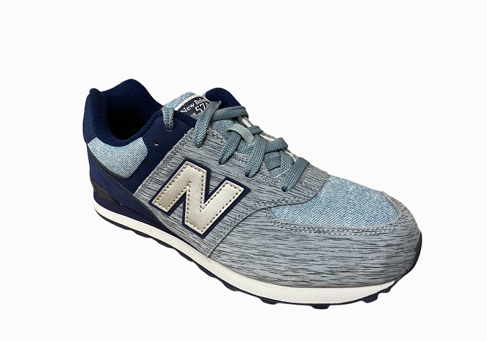 Natural Flexibility indoor running shoes New Balance sneakers da ragazzo KL574YGG denim navy