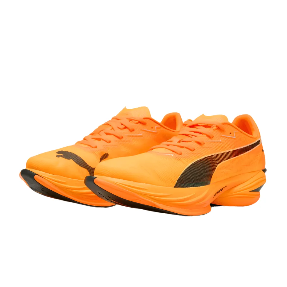 inauguration - themed running option Eco Friendly Compound PUMA Men's Fast-R NITRO Elite 3 Running Shoes in Heat Fire/Sun Stream AW25