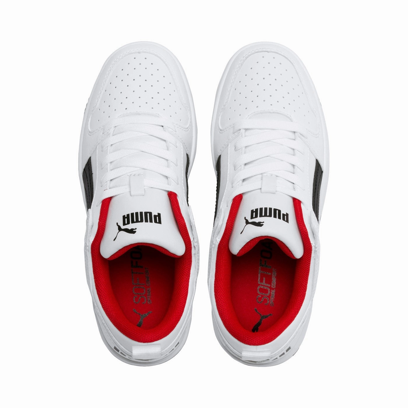 weekend - runner Puma scarpa sneakers da ragazzo Rebound Layup 370490 01 bianco nero