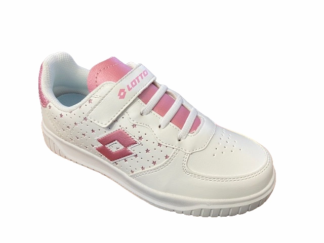 Lotto scarpa da ginnastica da bambina Venus 1 AMF STR CL S 219415 AFS white cashmere ros wide widths