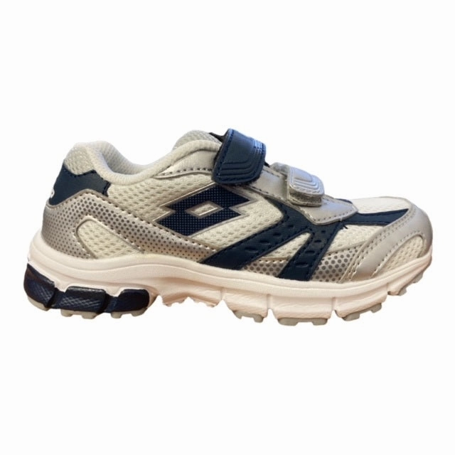 Lotto scarpa da ginnastica da bambino con lo strappo Zenith III R6047 bianco-blu disc golf shoes Balanced Cushion Distribution