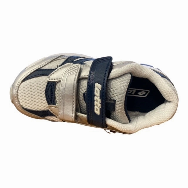 Lotto scarpa da ginnastica da bambino con lo strappo Zenith III R6047 bianco-blu Smooth Steps