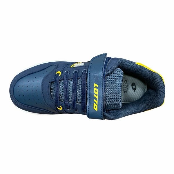 Lotto scarpa da ginnastica da bambino con strappo e laccio elastico Rocket AMF 216916 6Y3 blu Vibration Dampening Foot Protection