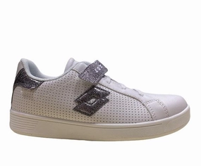 Lotto scarpa sneakers da ragazza 1973 Evo AMF IV glitter SL 215800 61F bianco park - specific shoes