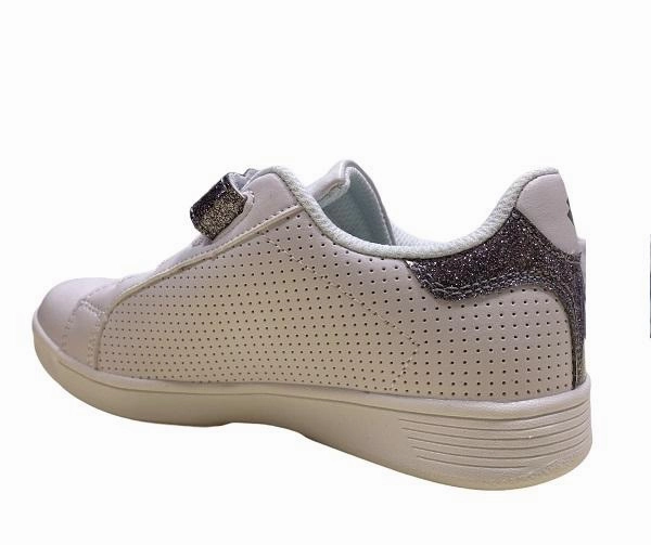 Lotto scarpa sneakers da ragazza 1973 Evo AMF IV glitter SL 215800 61F bianco Thermal Bonded Overlays pool shoes
