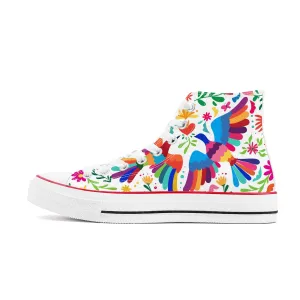 Love Birds High Top Canvas Shoes