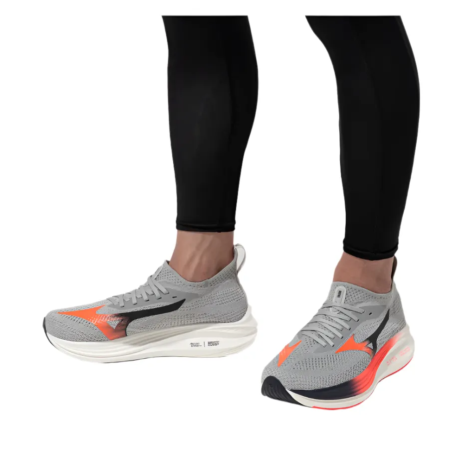 Mizuno Men's Neo Zen Running Shoes in Harbour Mist/Fiery Coral 2/Baritone Blue AW25 Breathable Footwear multi - directional - flexibility