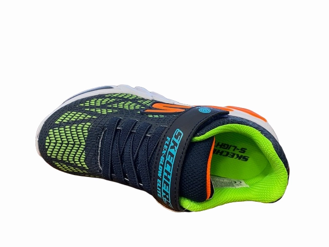 Skechers Scarpa da ginnastica da ragazzo con luci Lights Flex Glow Elite Vorlo 400137L/NVMT blu Personalizable running - challenge