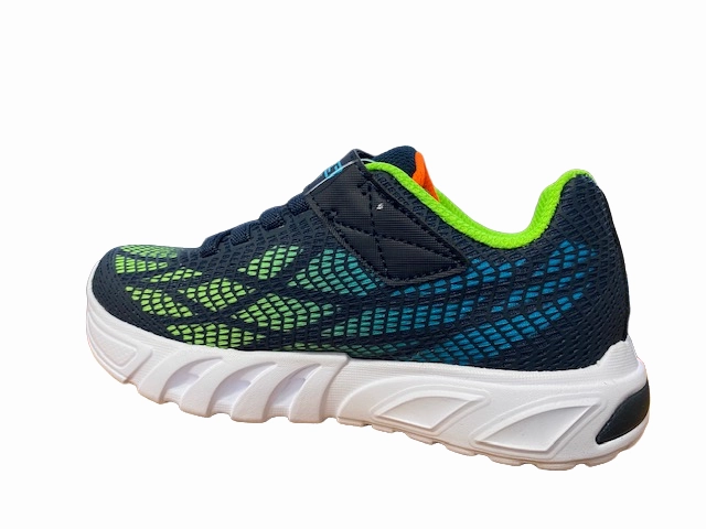 Skechers Scarpa da ginnastica da ragazzo con luci Lights Flex Glow Elite Vorlo 400137L/NVMT blu secure fit shoes