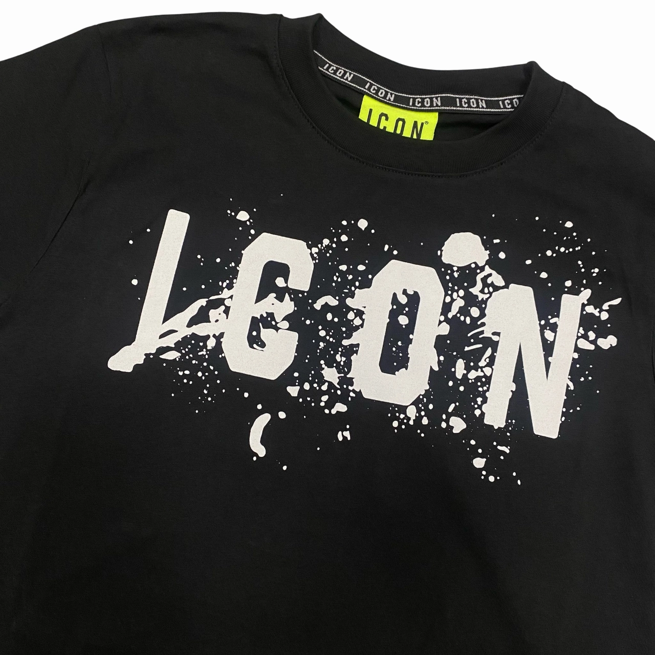 Icon maglietta con cappuccio junior con stampa schizzo IBKS00520 nero Reinforced Shoulder Seams Vintage authenticity