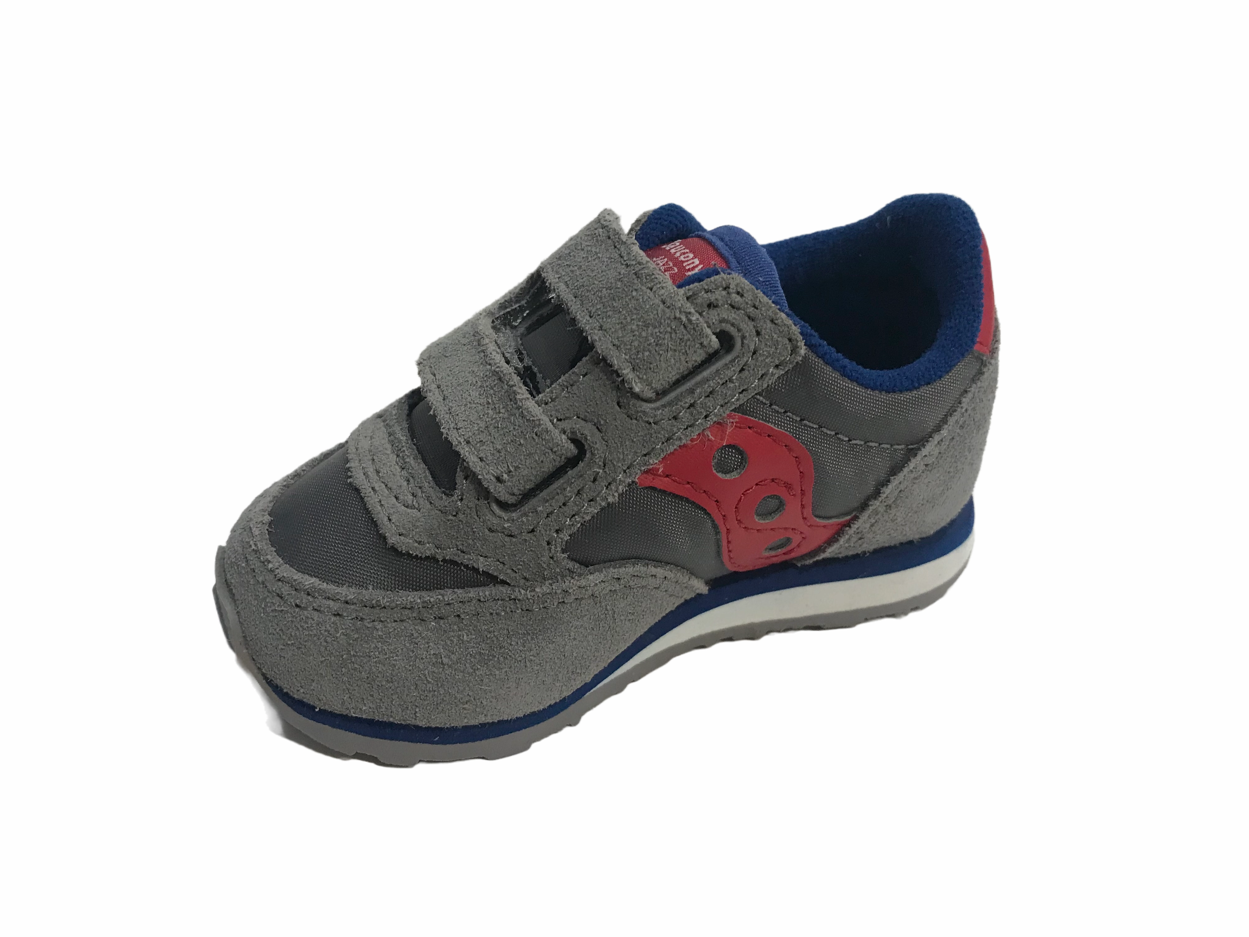 Saucony Original scarpa sneakers da bambino Jazz baby HL SL259641 grigio rosso EVA midsole shoes