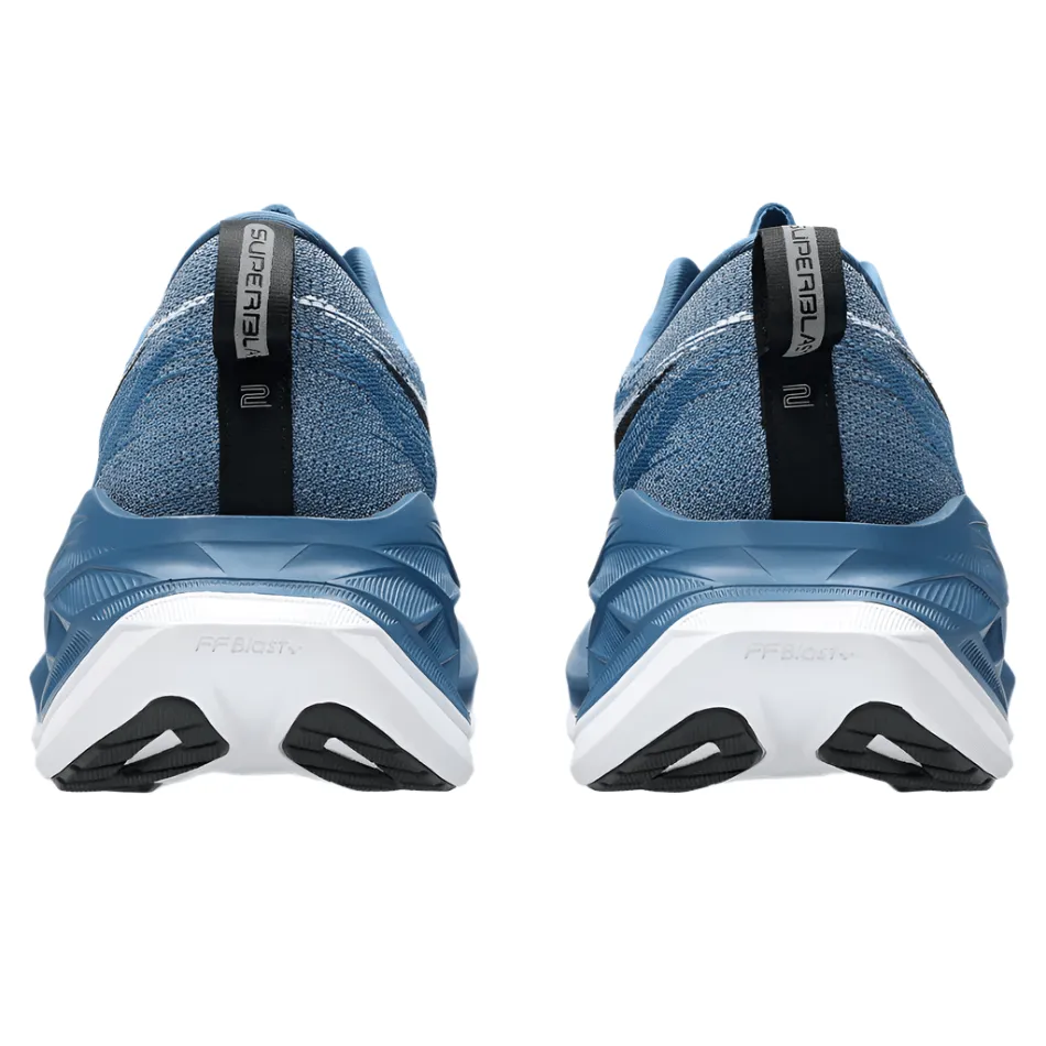 ASICS Unisex Superblast 2 Running Shoes in Winter Sea/White AW25 Foam Support