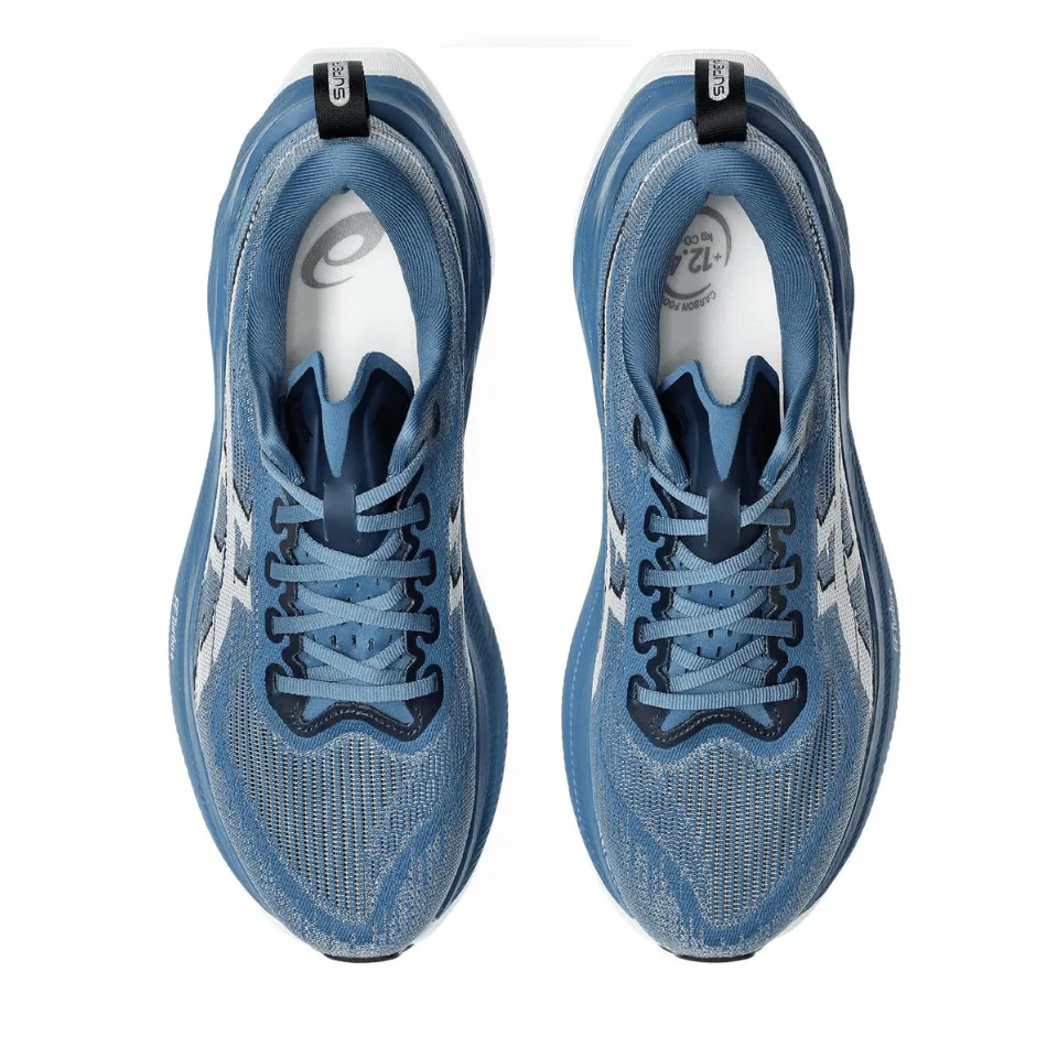 ASICS Unisex Superblast 2 Running Shoes in Winter Sea/White AW25 Ultra Breathable Ultimate Comfort