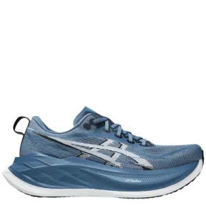 ASICS Unisex Superblast 2 Running Shoes in Winter Sea/White AW25 Customizable Fit Mechanism Zero Drop Profile