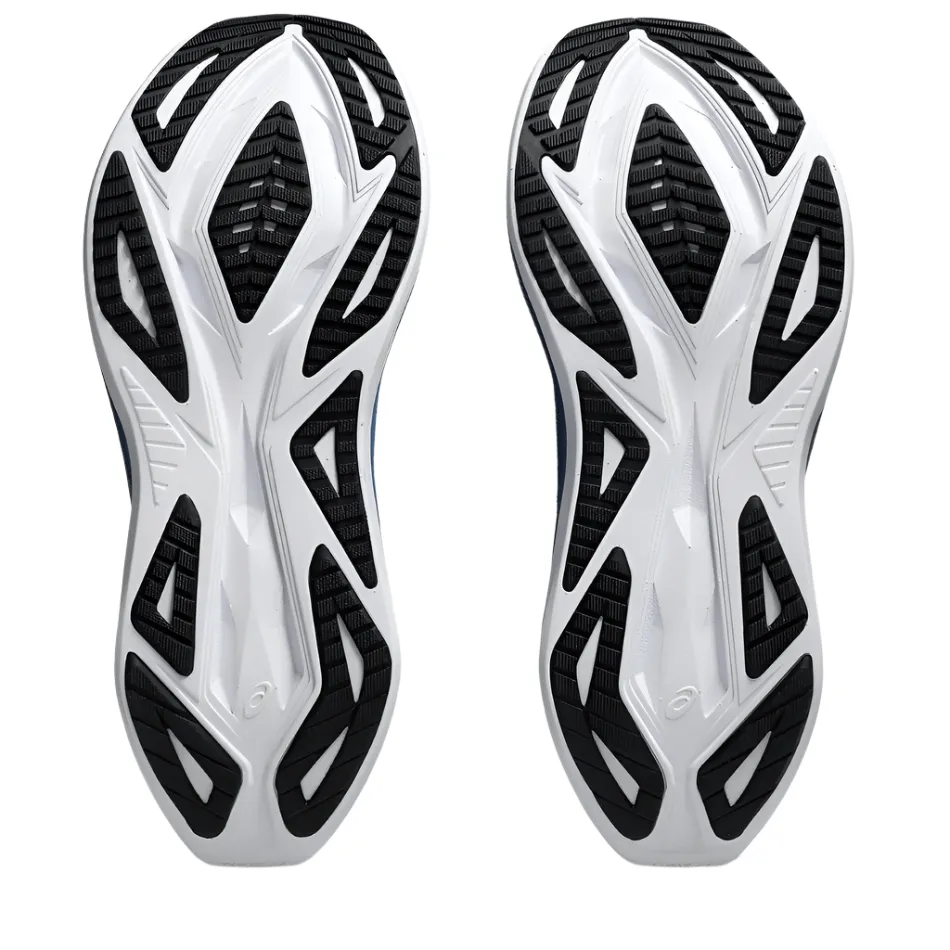 Impact Resistant Shell Power Stride ASICS Unisex Superblast 2 Running Shoes in Winter Sea/White AW25