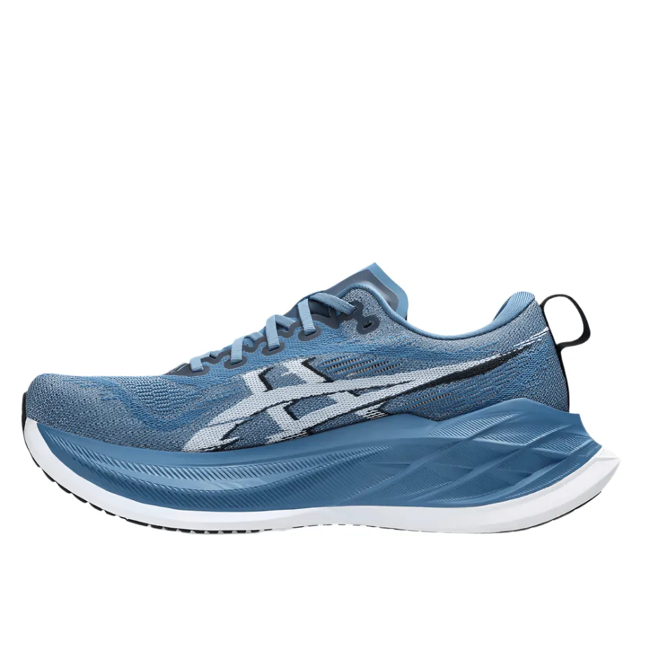ASICS Unisex Superblast 2 Running Shoes in Winter Sea/White AW25 School Ready Shock-absorbent look
