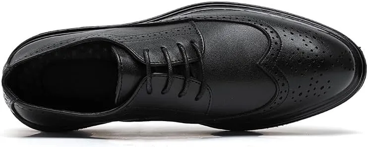 Men Dress Shoes Brown Leather Brogues Male Men Suit Leather Casual Shoes Business Shoes Shoes Fashion Men's Leather Shoes Mens Business Casual Shoes