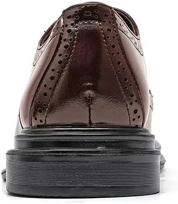 Men Dress Shoes Brown Leather Brogues Male Men Suit Leather Casual Shoes Business Shoes Shoes Fashion Men's Leather Shoes Mens Business Casual Shoes
