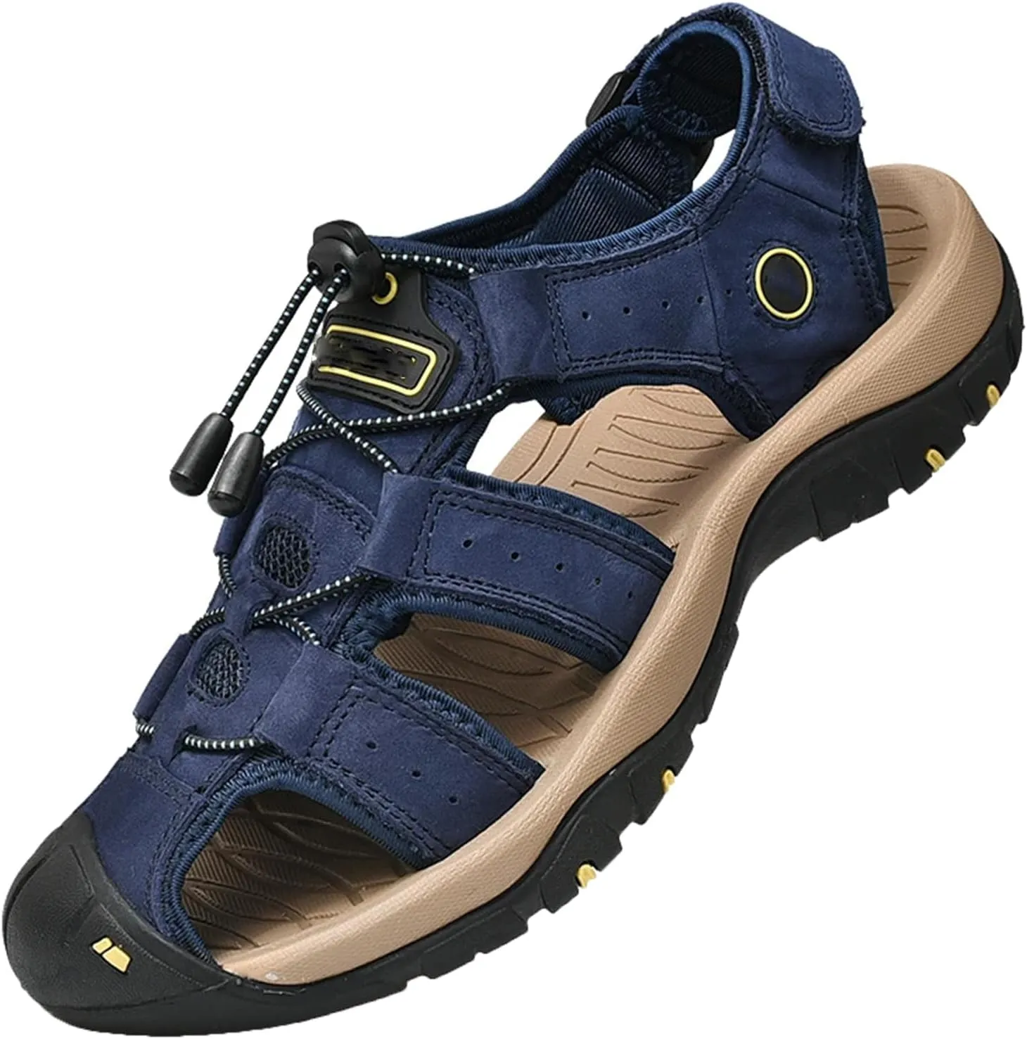 Men Genuine Leather Mens Casual Shoes Outdoor Men Leather Sandals
