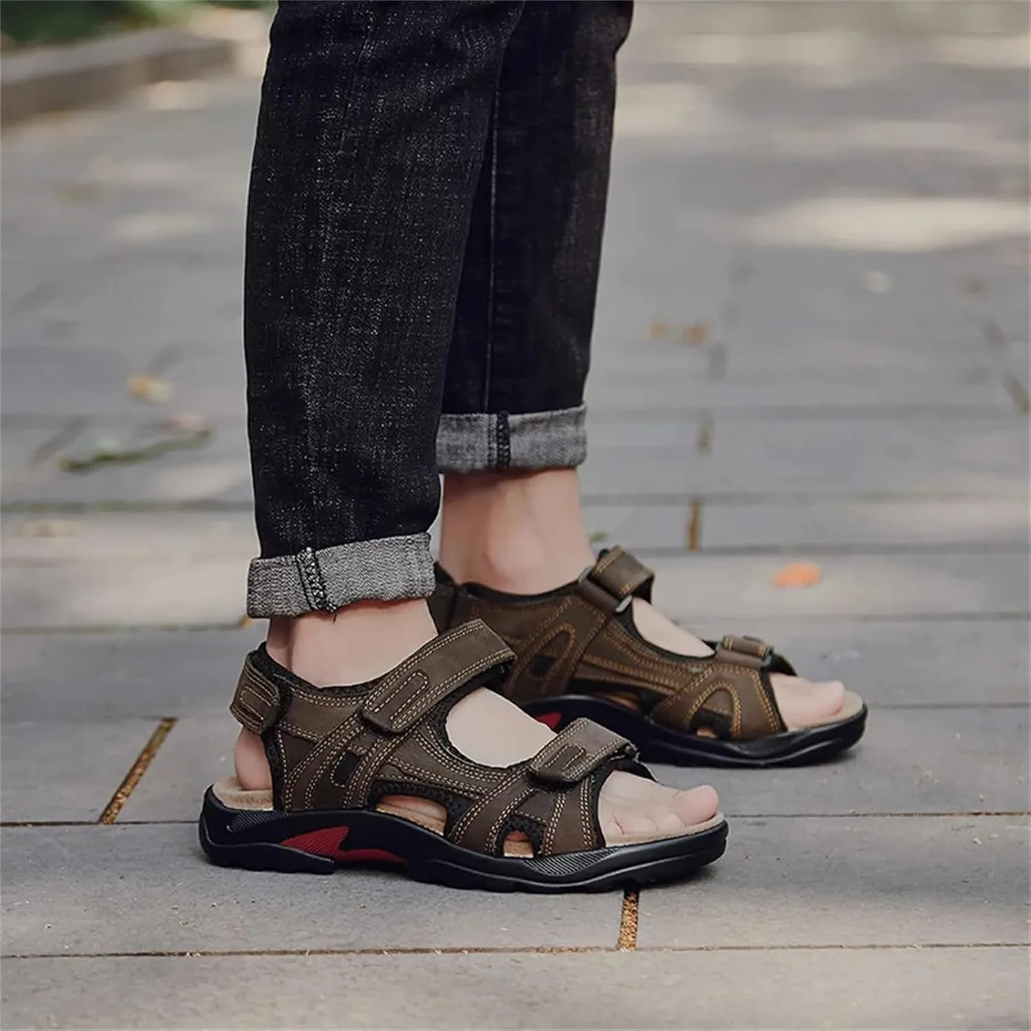 Men Leather Sandals Outdoor Men Leather Sandals
