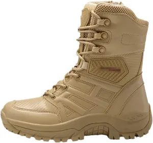Men Military Leather Boots Special Force Tactical Desert Combat Men's Boots Outdoor Shoes Ankle Boots