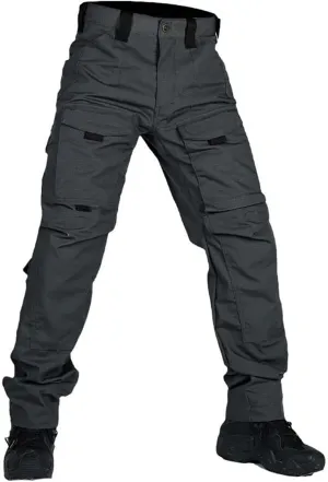 Men Military Multi-Pocket Wear-Resistant Cargo Trousers Male Outdoor Waterproof Combat Training Pant