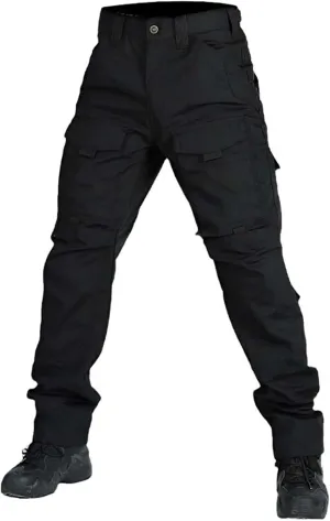 Men Military Multi-Pocket Wear-Resistant Cargo Trousers Male Outdoor Waterproof Combat Training Pant