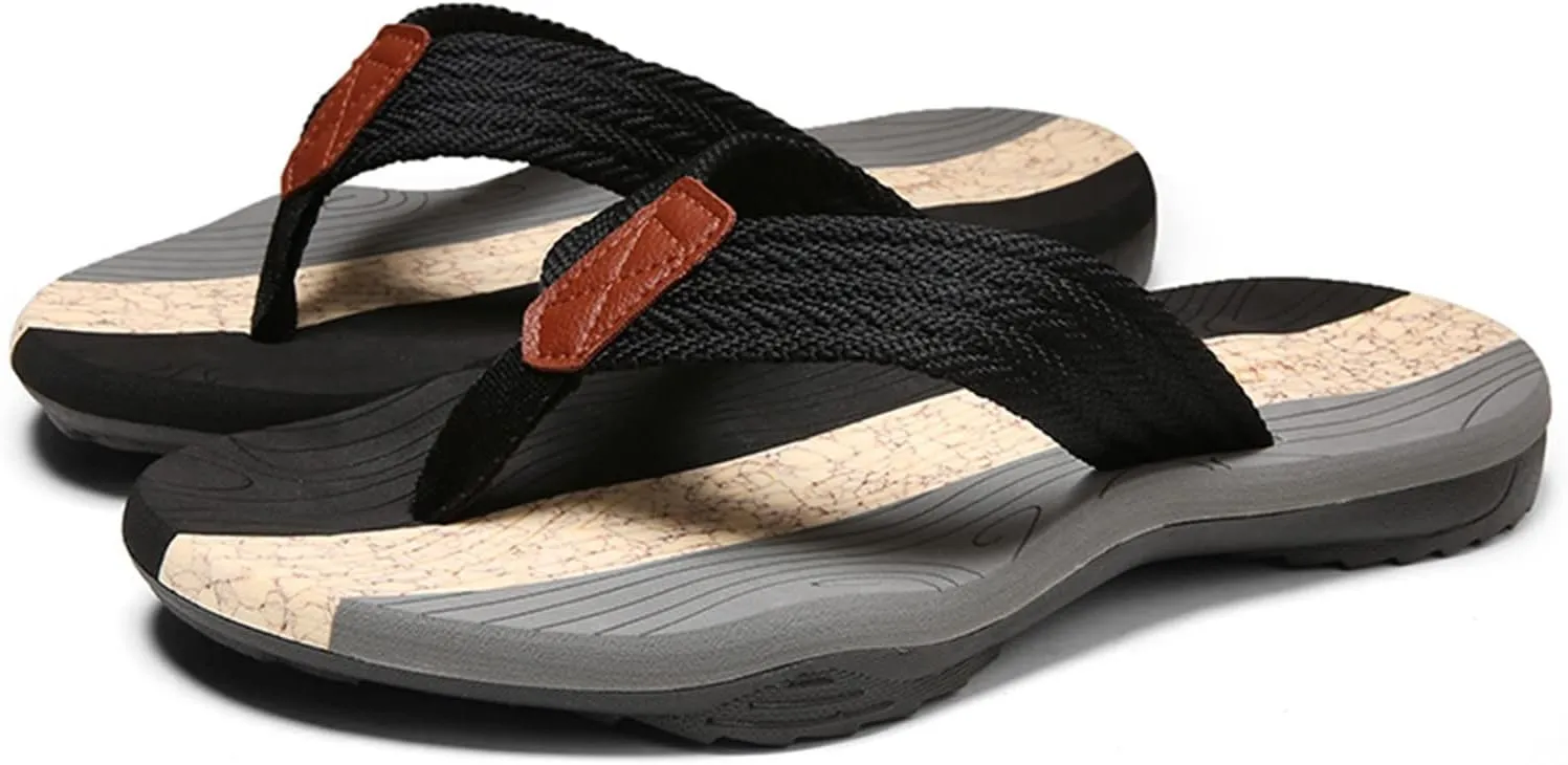 Men Shoes Fashionable Flat Herringbone Slippers Summer Breathable Beach Sandals Flip Flops Sole Threads Flip Flops Men