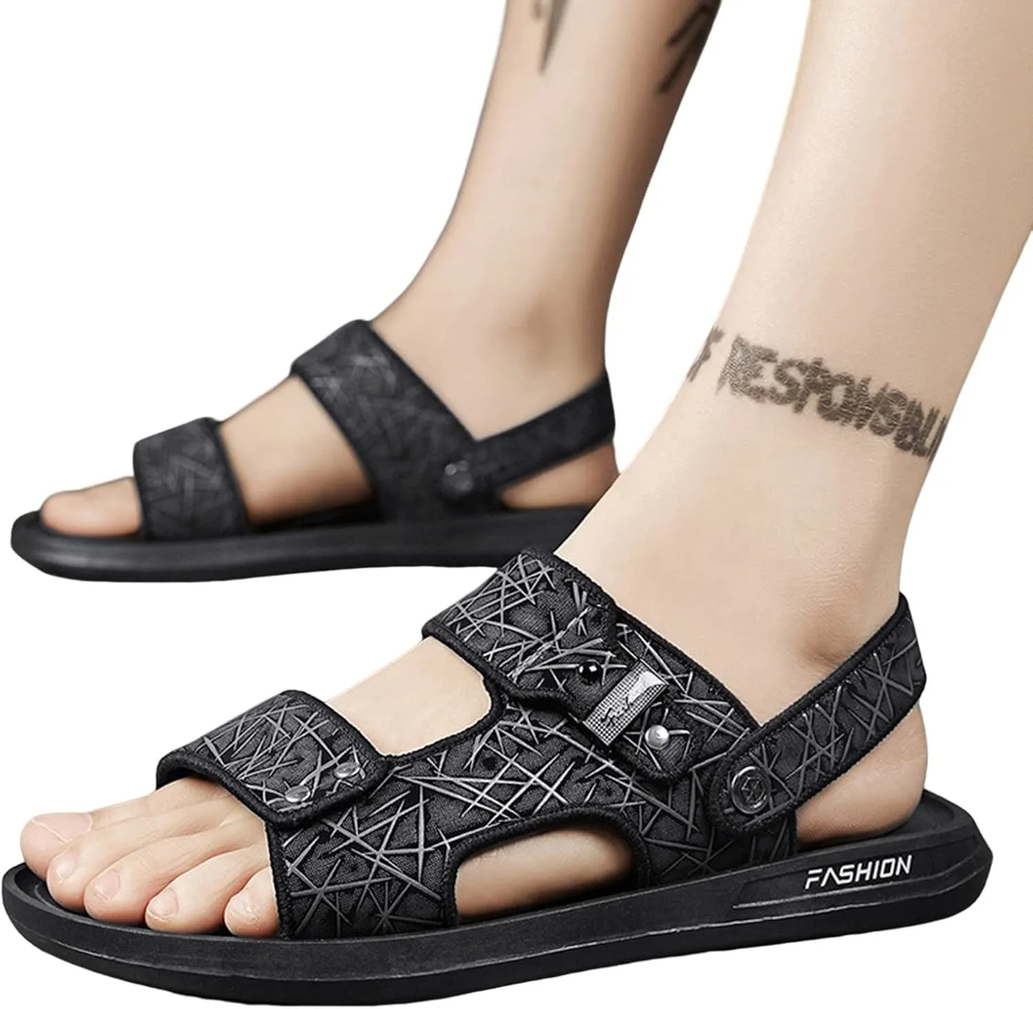 Men Shoes Flat Sandals Use Slippers Beach Wear Fashionable Sandals And Slippers Mens Shoes