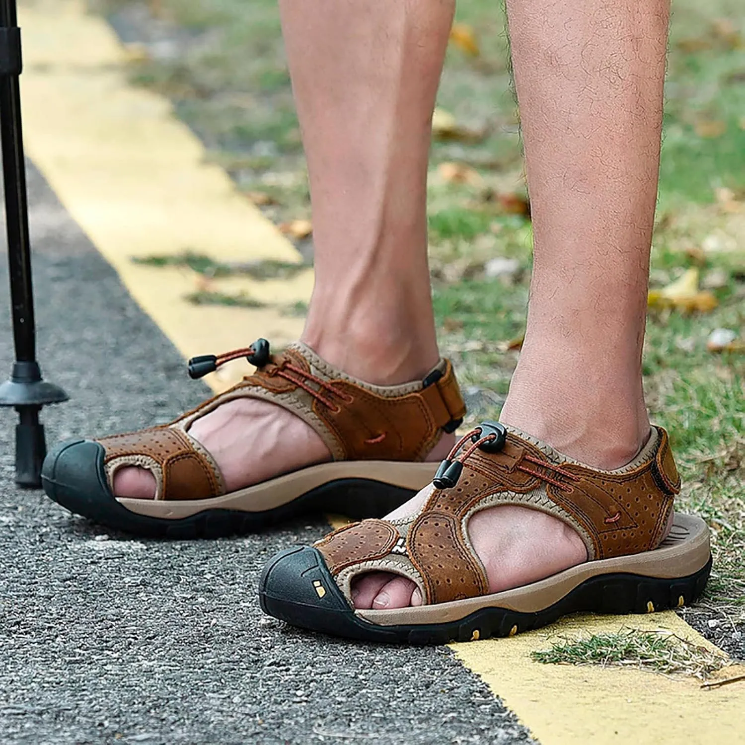 Men Sport Sandals Summer Beach Slides Shoes Outdoor Hiking Thong Flip Flops Sandals Wading Mens Shoes