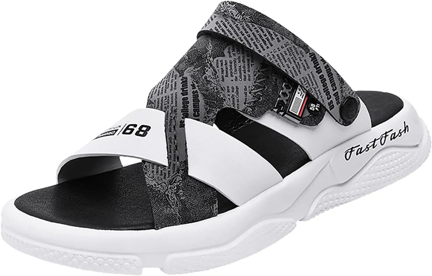 Men'S 2025 Summer New Soft Bottom Outerwear Sandals And Slippers Casual Sports Trend Air Cushion Beach Slippers