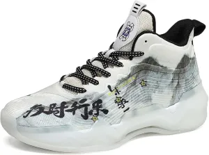 Mens And Womens Mid Top Lace Up Basketball Sneakers Comfortable And Breathable Casual Walking Shoes Anti Slip And Wear Resistant Outdoor Hiking Shoes Lightweight Carrying Wide Tennis Sneakers