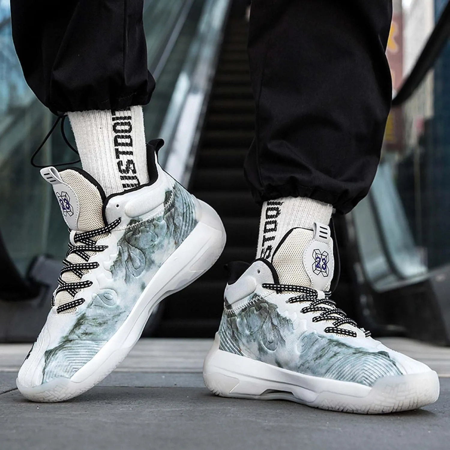 Mens And Womens Mid Top Lace Up Basketball Sneakers Comfortable And Breathable Casual Walking Shoes Anti Slip And Wear Resistant Outdoor Hiking Shoes Lightweight Carrying Wide Tennis Sneakers