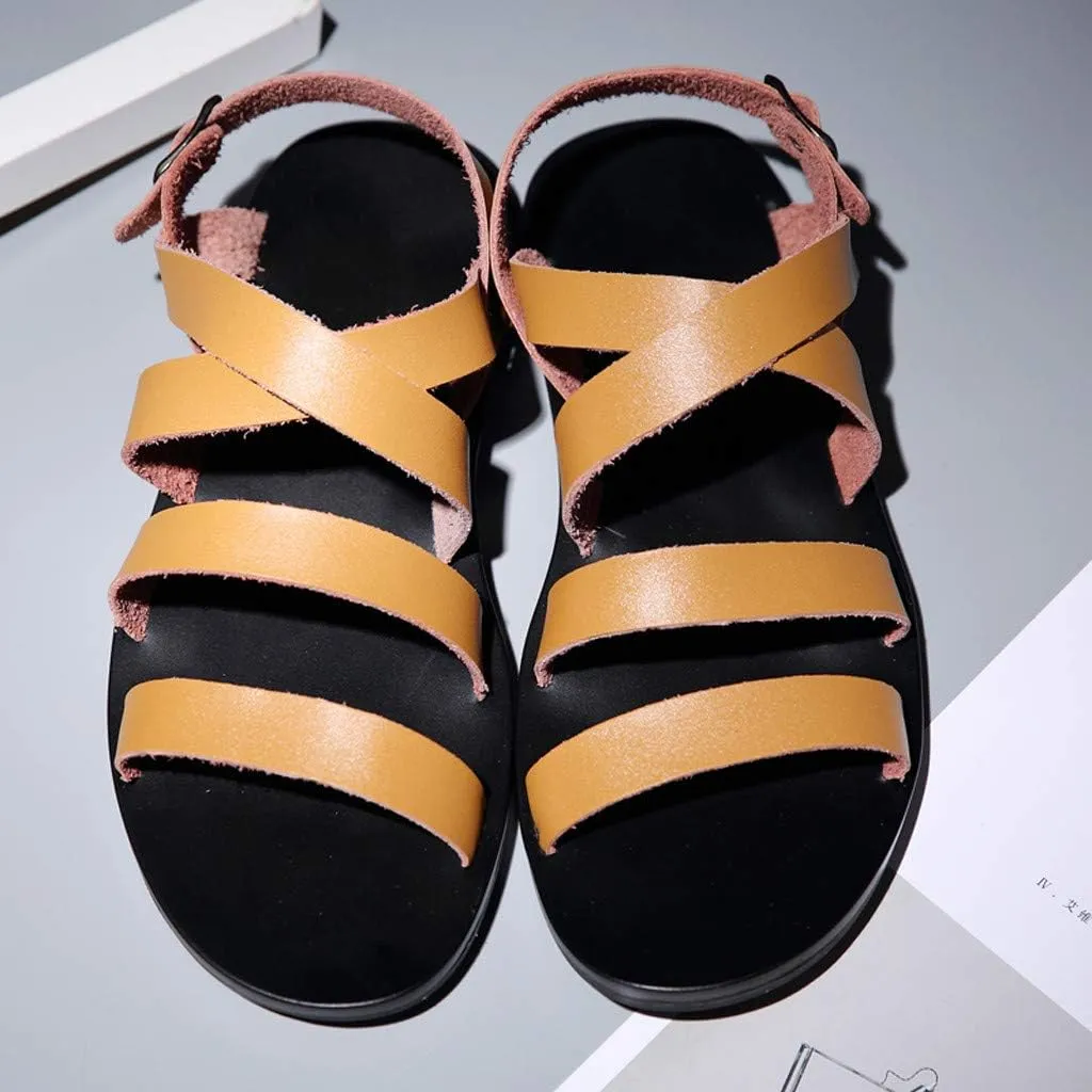 Mens Beach Sandals Sandal for Men Mens Sandals Adjustable Straps Beach Comfort Lightweight Non Slip Sandal