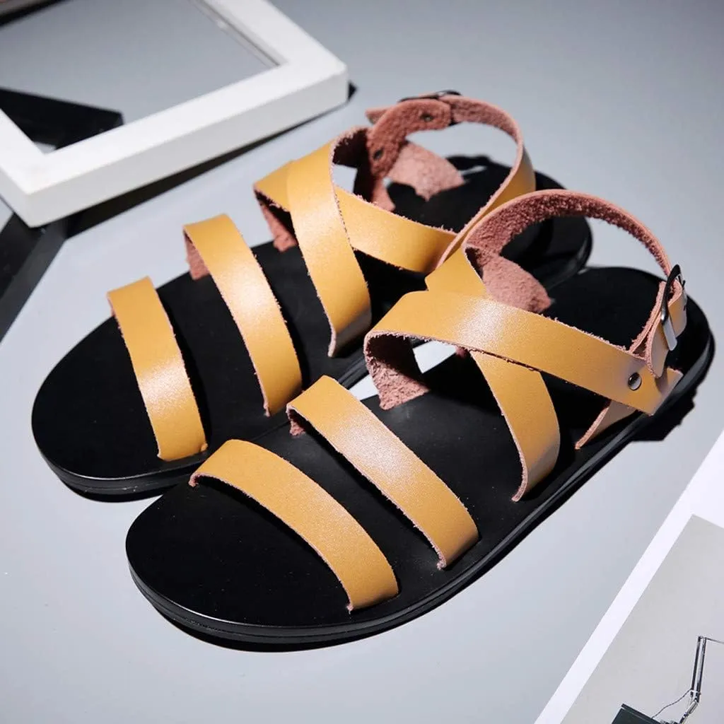Mens Beach Sandals Sandal for Men Mens Sandals Adjustable Straps Beach Comfort Lightweight Non Slip Sandal